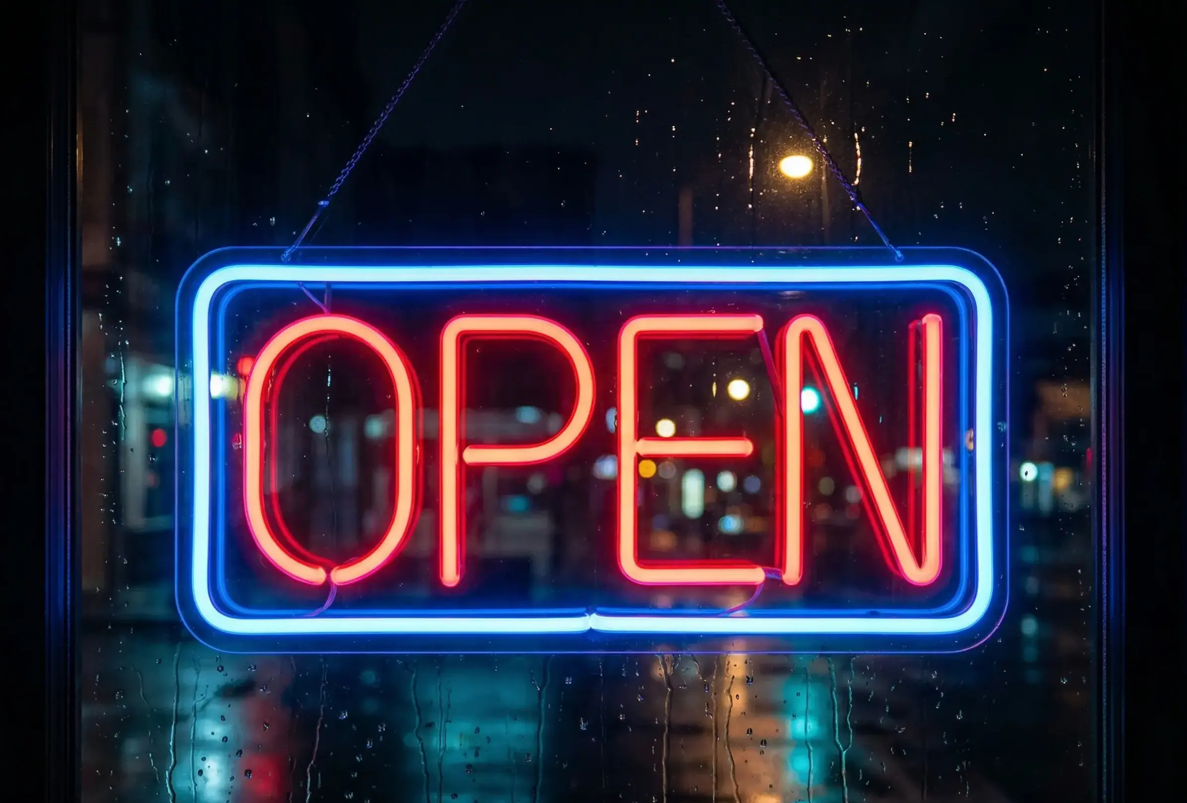 Open Neon Sign